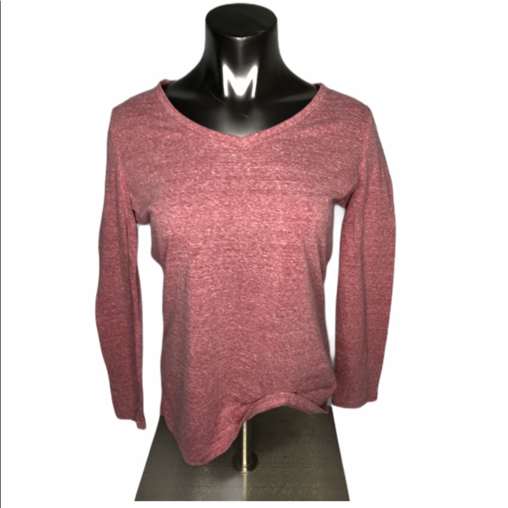 women’s long sleeve indigo shirt